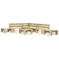 6-cz. zestaw wypoczynkowy do ogrodu, palety, drewno