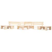 6-cz. zestaw mebli do ogrodu, palety z drewna, naturalny