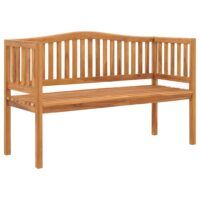 Ławka ogrodowa, 150 cm, lite drewno tekowe