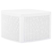 Stolik boczny, biały, 54x54x36,5 cm, plastikowy