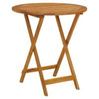 Składany stół ogrodowy, 70 cm, lite drewno akacjowe