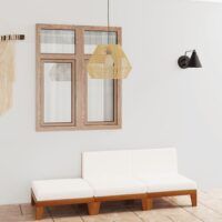 3-cz. zestaw wypoczynkowy do ogrodu, poduszki, drewno akacjowe