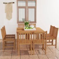 9-cz. zestaw mebli ogrodowych, lite drewno tekowe