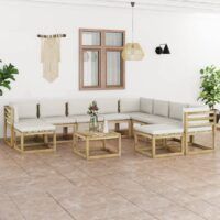 11-cz. zestaw wypoczynkowy z poduszkami, impregnowana sosna