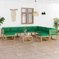 11-cz. zestaw wypoczynkowy do ogrodu, z poduszkami, drewniany