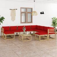 11-cz. zestaw wypoczynkowy do ogrodu, z poduszkami, drewniany