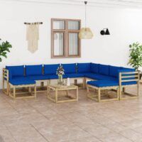 11-cz. zestaw wypoczynkowy do ogrodu, z poduszkami, drewniany