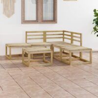 6-cz. zestaw wypoczynkowy do ogrodu, impregnowana sosna