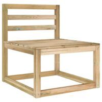 Ogrodowa sofa środkowa z palet, impregnowane drewno sosnowe