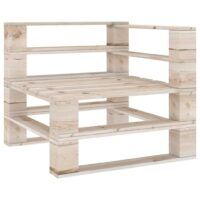 Ogrodowa sofa narożna z palet, impregnowane drewno sosnowe