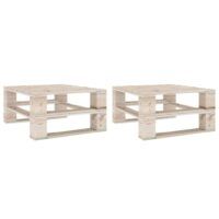 Ogrodowe stoliki z palet, 2 szt., impregnowana sosna