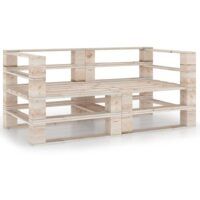 Ogrodowa sofa 2-osobowa z palet, drewno sosnowe