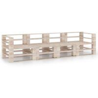 Ogrodowa sofa 4-osobowa z palet, drewno sosnowe
