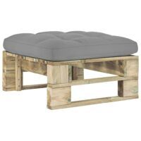 Ogrodowy stołek z palet, impregnowane drewno sosnowe