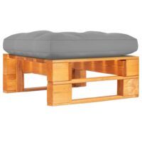 Ogrodowy stołek z palet, impregnowane drewno sosnowe