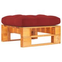 Ogrodowy stołek z palet, impregnowane drewno sosnowe