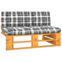 Ogrodowa sofa środkowa z palet, miodowy brąz, drewno sosnowe