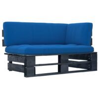 Ogrodowa sofa narożna z palet, impregnowane drewno sosnowe
