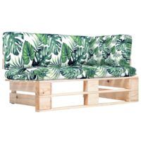 Ogrodowa sofa narożna z palet, impregnowane drewno sosnowe