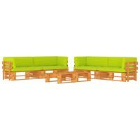 6-cz. zestaw wypoczynkowy z palet, miodowy brąz, drewno sosnowe