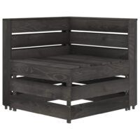 Ogrodowa sofa narożna z palet, impregnowane drewno sosnowe