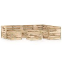 8-cz. zestaw wypoczynkowy do ogrodu, impregnowana sosna