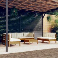 8-cz. zestaw wypoczynkowy do ogrodu, z poduszkami