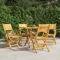 Składane krzesła ogrodowe, 4 szt., 55x61x90 cm, drewno tekowe