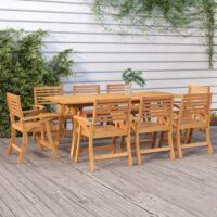 Stół ogrodowy, 200x90x75 cm, lite drewno akacjowe