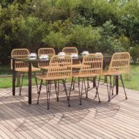 7-częściowy zestaw mebli ogrodowych, polirattan