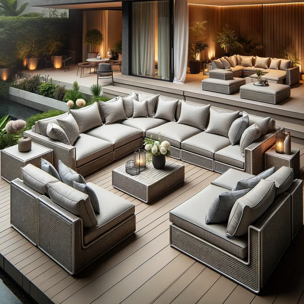 Zewnętrzne sofy modułowe